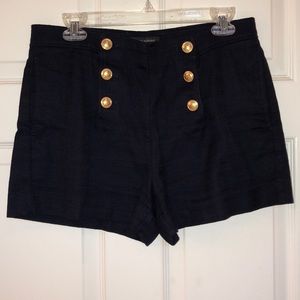 Banana Republic High Waisted Navy Shorts